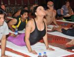 Rakhi Sawant on the occassion of  International Yoga Day on 21st June 2015